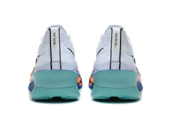 Nike ZoomX Running Shoes, White Blue and Orange