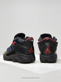 Jordan Six Rings Sneakers Black Navy Red