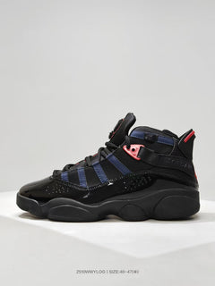 Jordan Six Rings Sneakers Black Navy Red