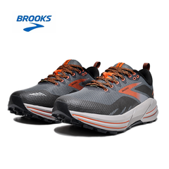 Brooks Cascadia 16 Trail Running Shoes in Gray and Orange
