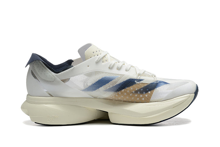 Adidas Adizero Adios Pro 3 Running Shoes, White Blue