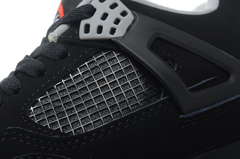 Jordan 4 Retro Black/Red Basketball Shoes