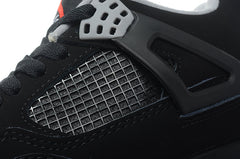 Jordan 4 Retro Black/Red Basketball Shoes