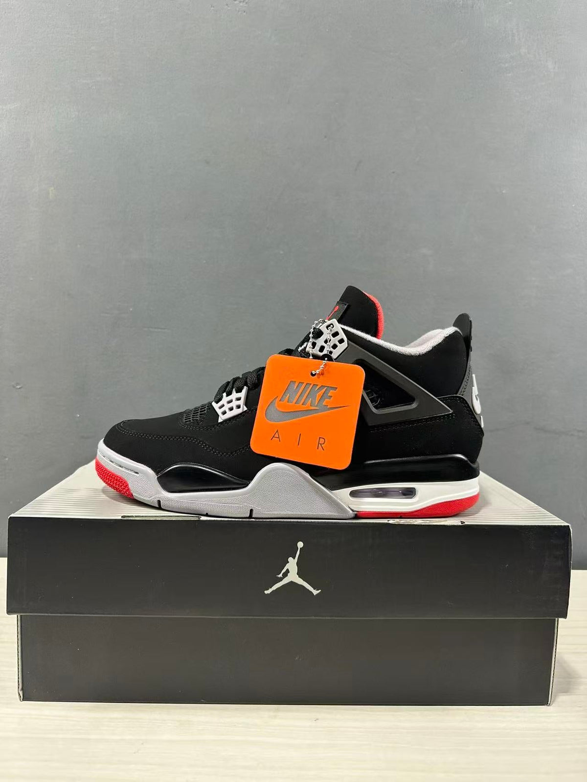 Jordan Air Jordan 4 Retro Bred Black Red Sneakers IX8180-001