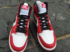 Air Jordan 1 Women's High-Top Sneakers White Black Red