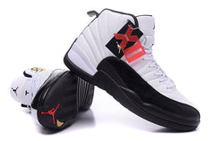 Jordan Air Jordan 12 Retro White and Black High-Top Sneakers