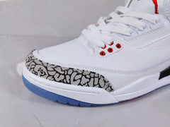 Jordan Air Jordan 3 Retro White Red Elephant Print Sneakers