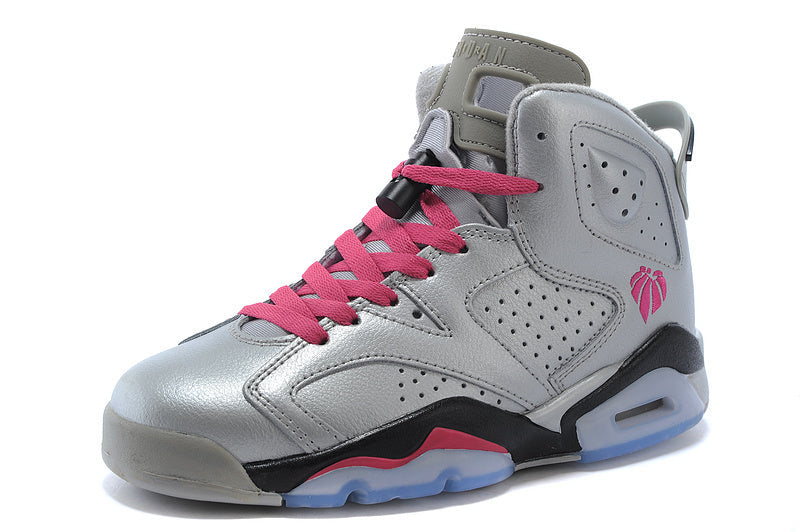 Jordan Air Jordan 6 High-Top Sneakers Pink Gray 543390-009