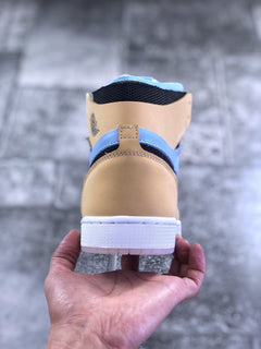 Jordan Air Jordan 1 Zoom CMFT Blue Tan Sneakers CT0979-400