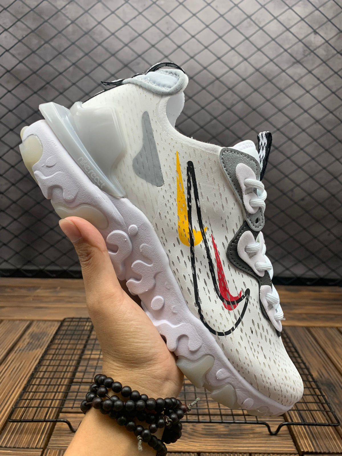 Nike React Vision White Multicolor Sneakers