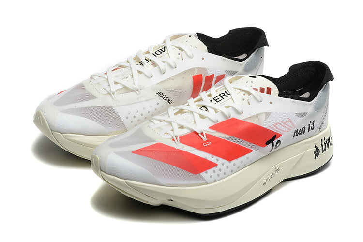 Adidas Adizero Adios Pro 3 White Red Running Shoes