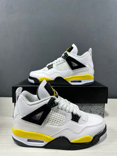 Jordan Air Jordan 4 Retro White Yellow Black Sneakers IO2468-102