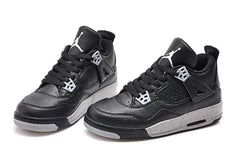 Air Jordan 4 Oreo Black and Grey Basketball Shoes 314254-003