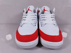 Air Jordan 3 Retro White Red Sneakers