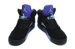 Jordan Air Jordan 5 Black Purple High-Top Sneakers 440892-007