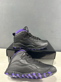Jordan Air Jordan 10 High-Top Sneakers Black Purple 130209-051