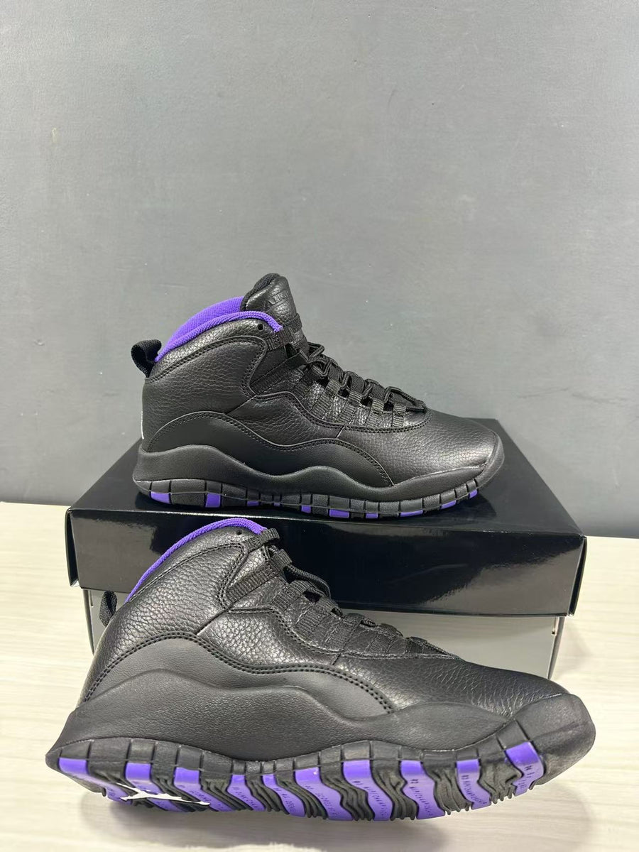 Jordan Air Jordan 10 High-Top Sneakers Black Purple 130209-051