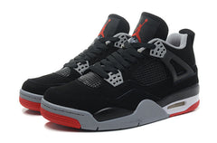 Jordan 4 Retro Black/Red Basketball Shoes
