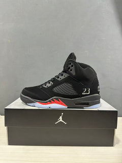 Jordan Air Jordan 5 Retro Black Red High-Top Sneakers