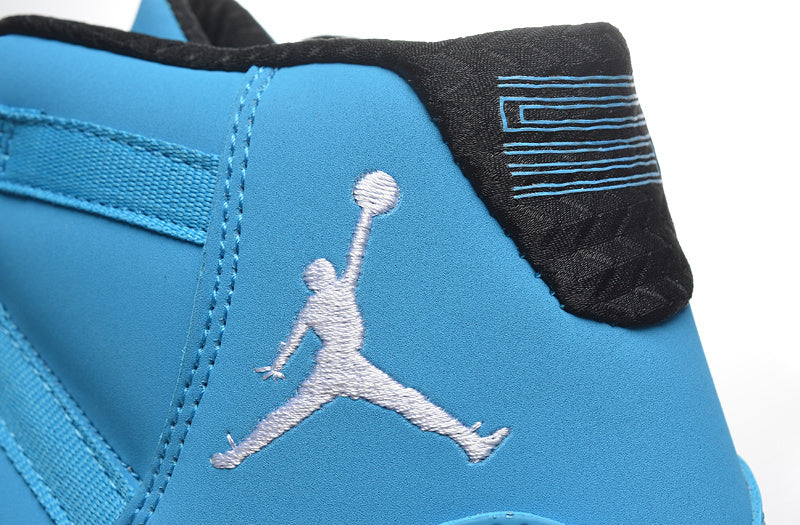 Air Jordan 11 High Sneakers in Blue and White