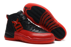 Air Jordan 12 Black and Red High-Top Basketball Sneakers