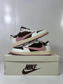 Jordan 1 Low Travis Scott Brown White Pink DZ4137-206