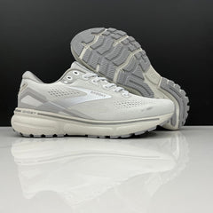 Brooks Ghost 15 Running Shoes in White and Grey