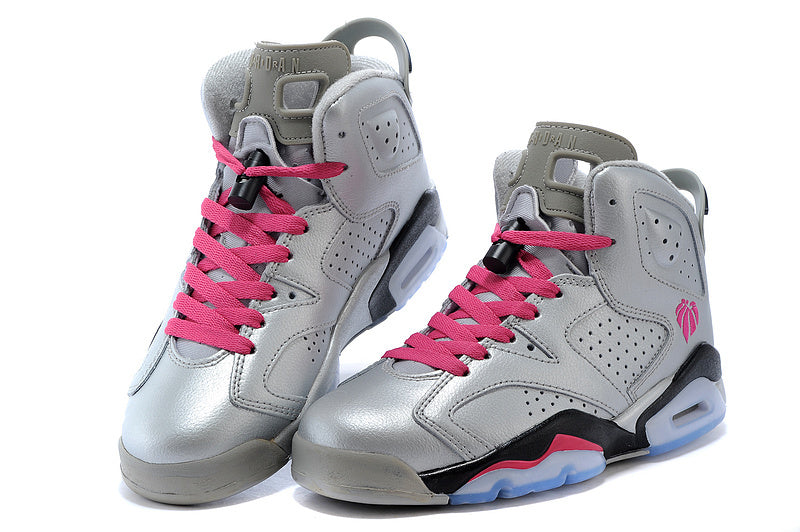 Jordan Air Jordan 6 High-Top Sneakers Pink Gray 543390-009