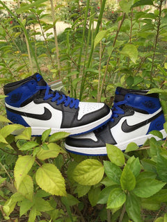 Jordan 1 High Sneakers in Black, White and Royal Blue