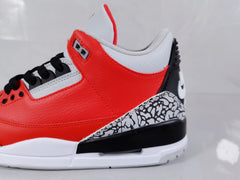 Jordan Air Jordan 3 Retro Red Black Crackle Sneakers