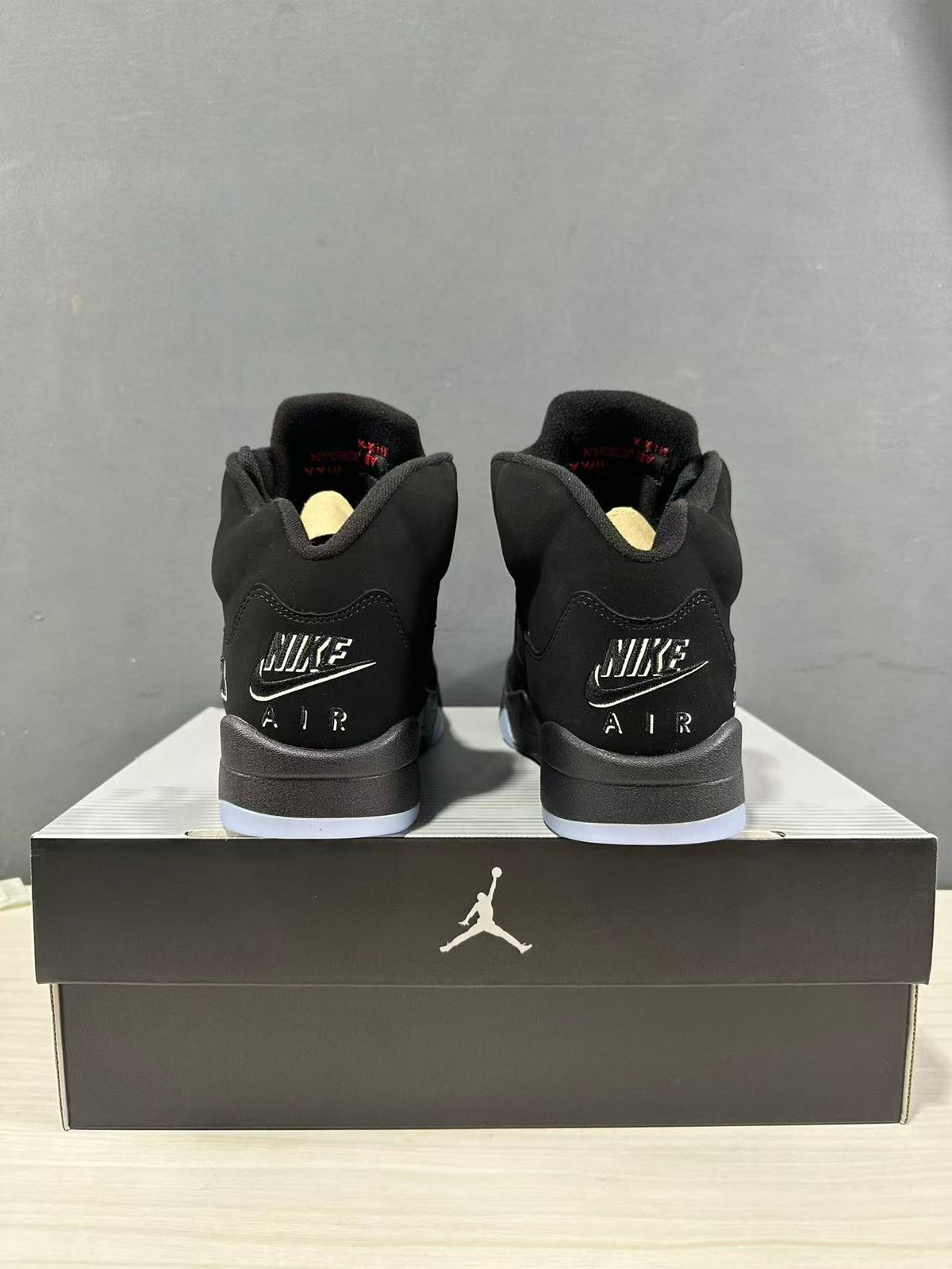 Jordan Air Jordan 5 Retro Black Red High-Top Sneakers