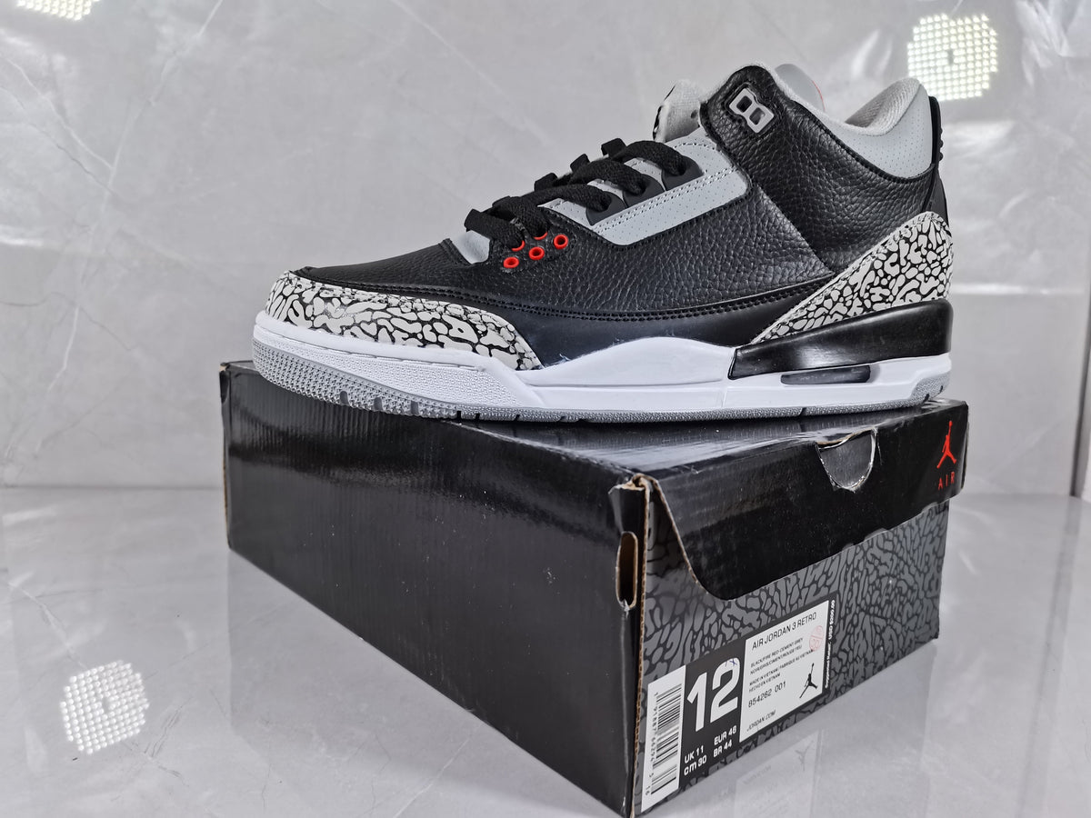 Jordan 3 Retro Black Cement Sneakers