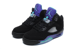 Jordan Air Jordan 5 Black Purple High-Top Sneakers 440892-007