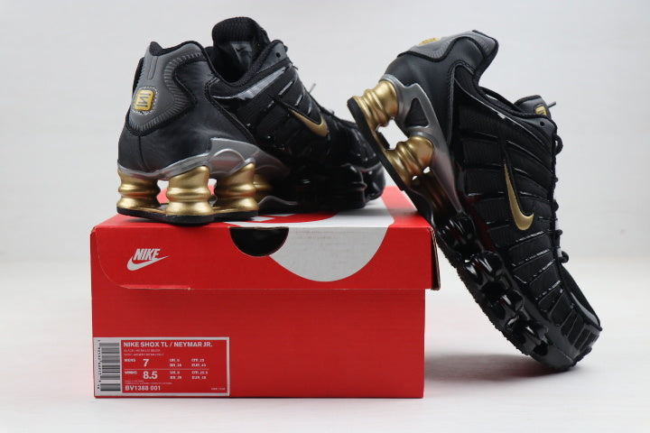 Nike Shox TL Sneakers in Black and Gold
