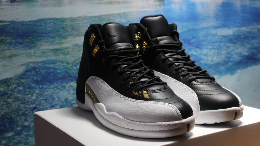Jordan Air Jordan 12 Wings Black White Gold Sneakers 848692-033