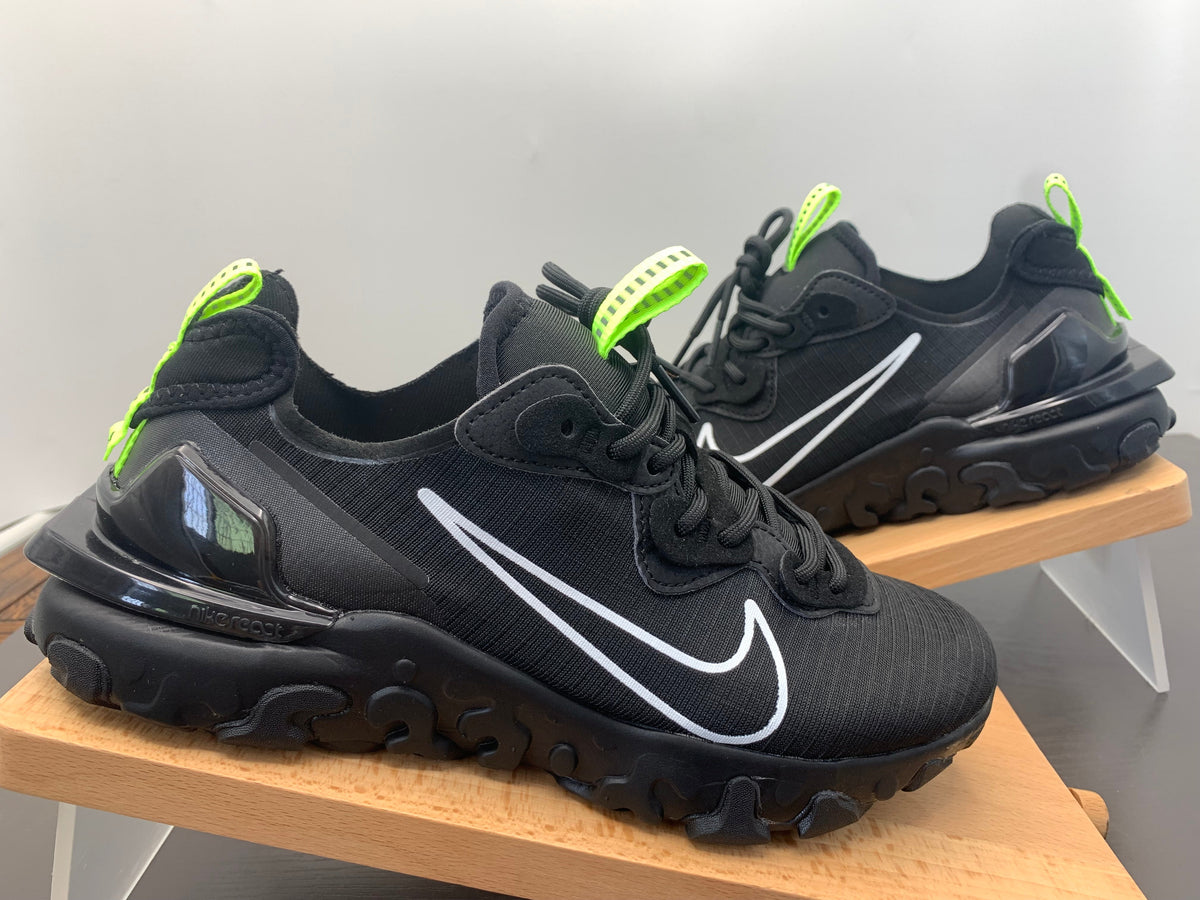Nike React Vision Sneakers Black White Volt