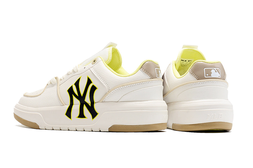 MLB New York Yankees White Platform Sneakers