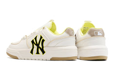 MLB New York Yankees White Platform Sneakers