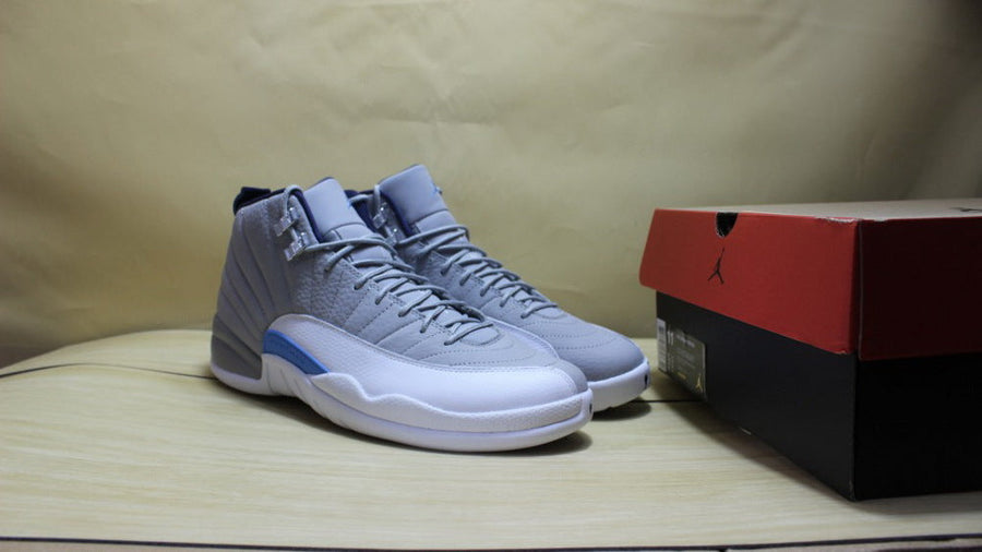 Air Jordan 12 GreyBlue High-Top Sneakers