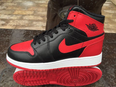 Air Jordan 1 High Black Red White Sneakers