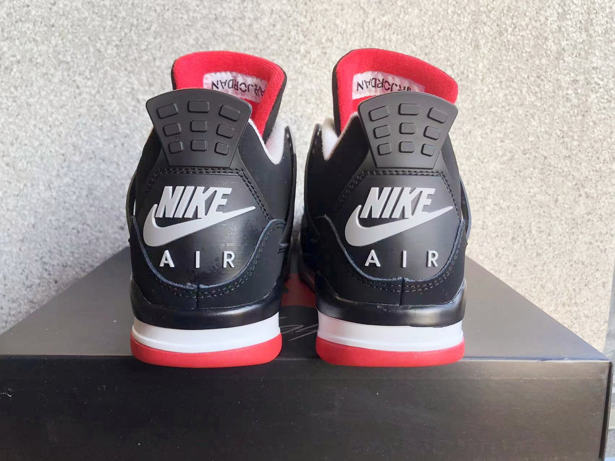 Jordan 4 Black Grey Red High-Top Sneakers