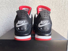 Jordan 4 Black Grey Red High-Top Sneakers