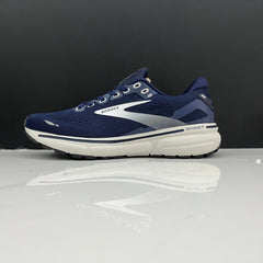 Brooks Ghost 15 Running Shoes in Navy and White