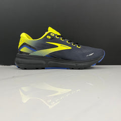 Brooks Ghost 15 Running Shoes, Charcoal Yellow Blue