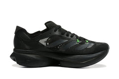 Adidas Adizero Running Shoes, Black with Green Accents