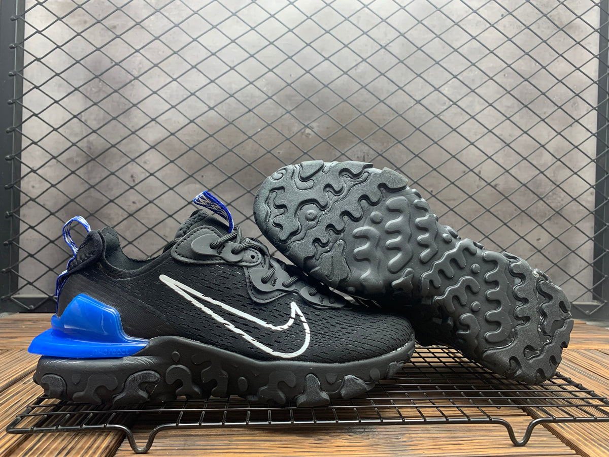 Nike React Vision Sneakers in Black, Blue and White