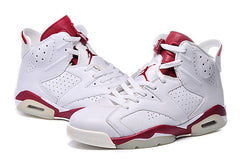 Air Jordan 6 Retro High Sneakers White and Red