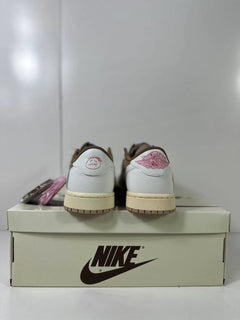 Travis Scott x Air Jordan 1 Low Reverse Mocha Pink DM7866-106