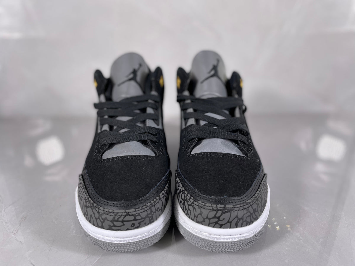 Air Jordan 3 Retro Black and Grey Sneakers