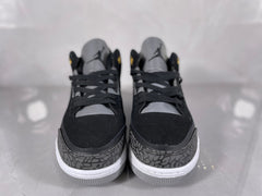 Air Jordan 3 Retro Black and Grey Sneakers